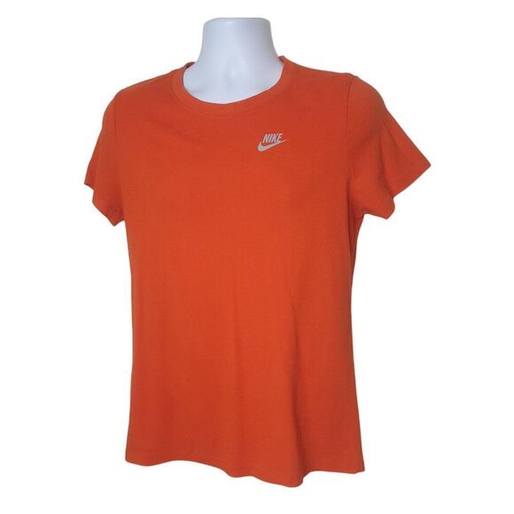 Nike Womens Dri-FIT Tee L Orange Athletic Sporty Sportswear Loose Workout - Picture 4 of 6